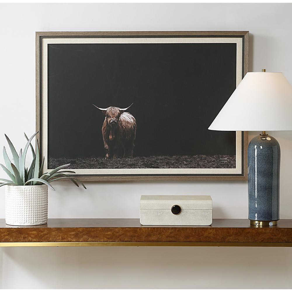 Uttermost 32391 King Of The Hill - Framed Bovine Print-27.63 Inches Tall and 39.63 Inches Wide UT-32391