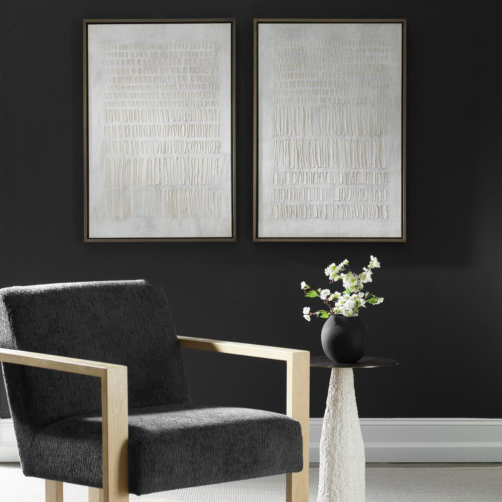 Uttermost 32395 Social Theory 38’’ x 26’’ Framed Abstract Painting - Set of 2 - Multicolored UT-32395