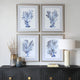 Uttermost Shibori Coral Framed Prints Set/4 UT-32428