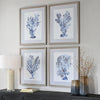 Uttermost Shibori Coral Framed Prints Set/4 UT-32428