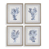 Uttermost Shibori Coral Framed Prints, Set/4