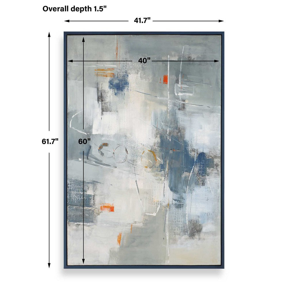 Uttermost Blueprint Hand Painted Modern Art UT-32438