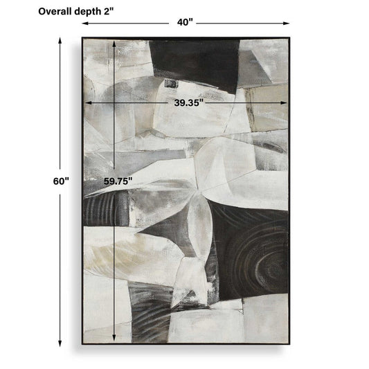 Uttermost Folding Time Framed Abstract Art