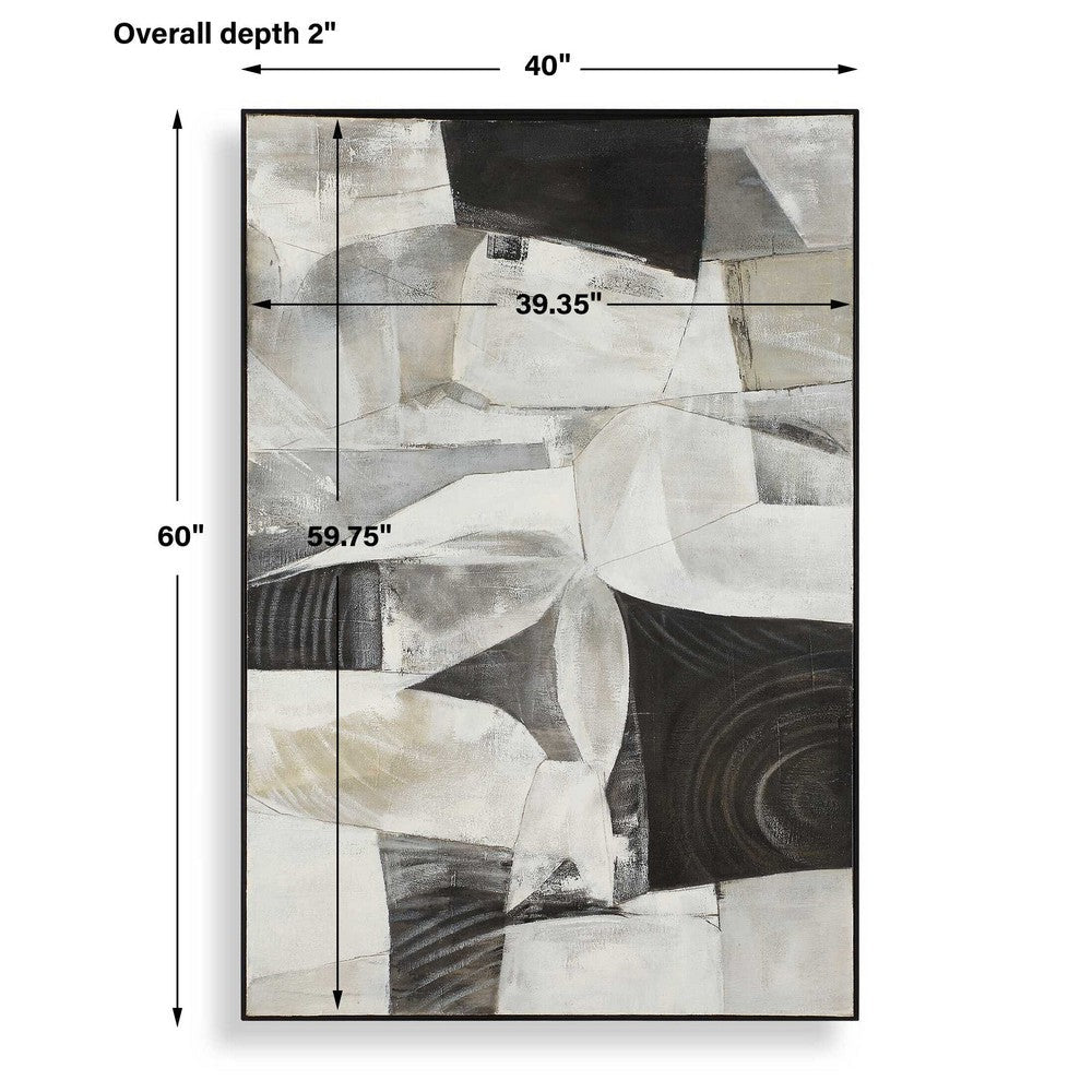 Uttermost Folding Time Framed Abstract Art