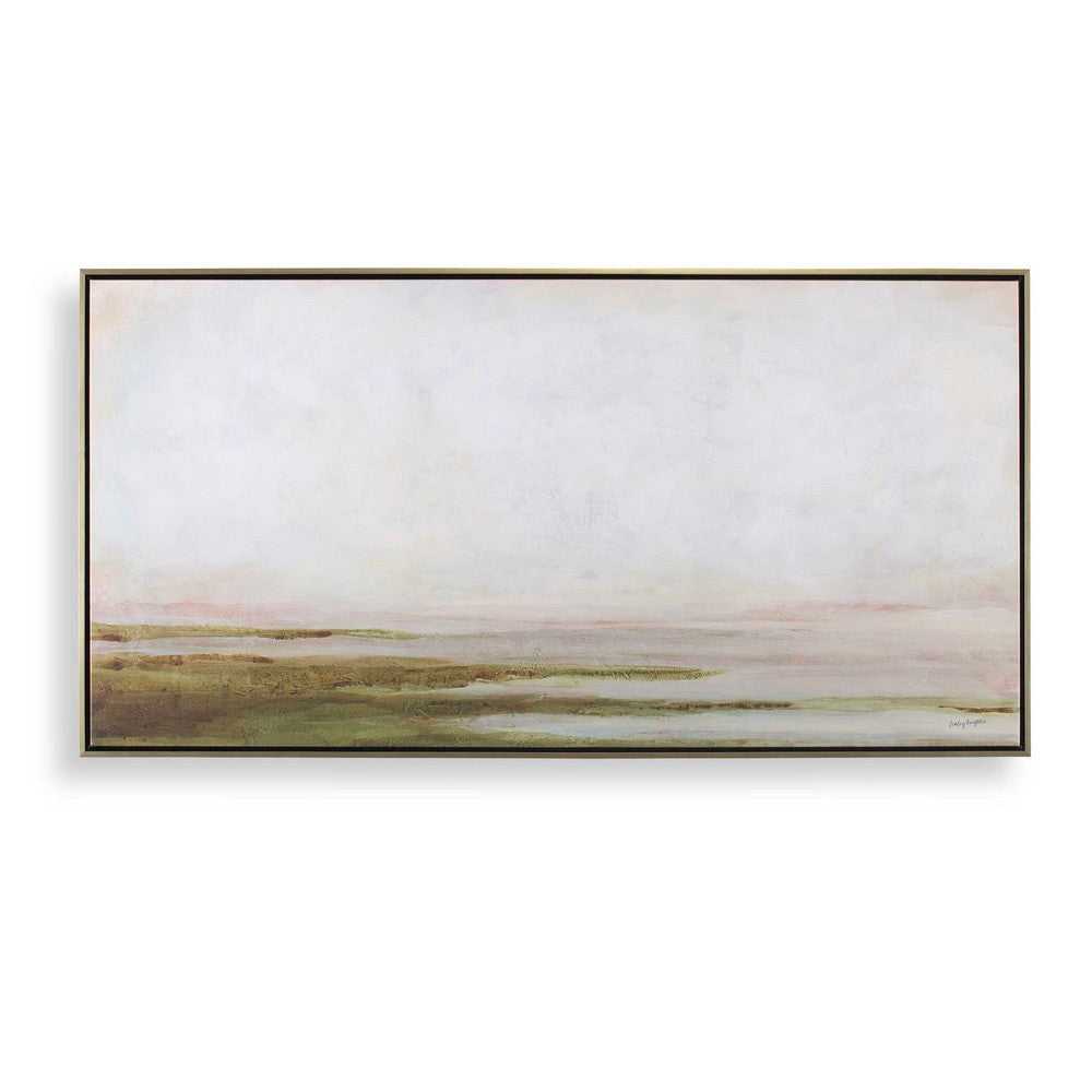 Uttermost Hazy Lake Framed Landscape Art