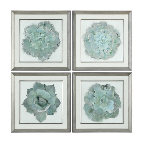 Uttermost Natural Beauties 22 1/4" Square 4-Piece Framed Wall Art Set