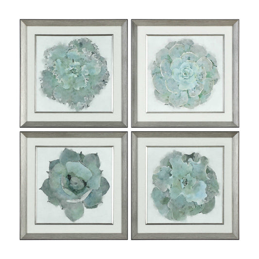 Uttermost Natural Beauties 22 1/4" Square 4-Piece Framed Wall Art Set