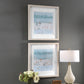 Uttermost Sea Glass Sandbar Framed Prints Set/2 By Casagear Home UT-33695