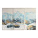 Crashing Waves - 48 inch Abstract Art (Set of 3) - 24.25 inches wide by 2.13 inches deep