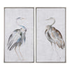 Summer Birds - 46.75 inch Framed Art (Set of 2) - 25.75 inches wide by 1.75 inches deep