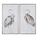 Summer Birds - 46.75 inch Framed Art (Set of 2) - 25.75 inches wide by 1.75 inches deep