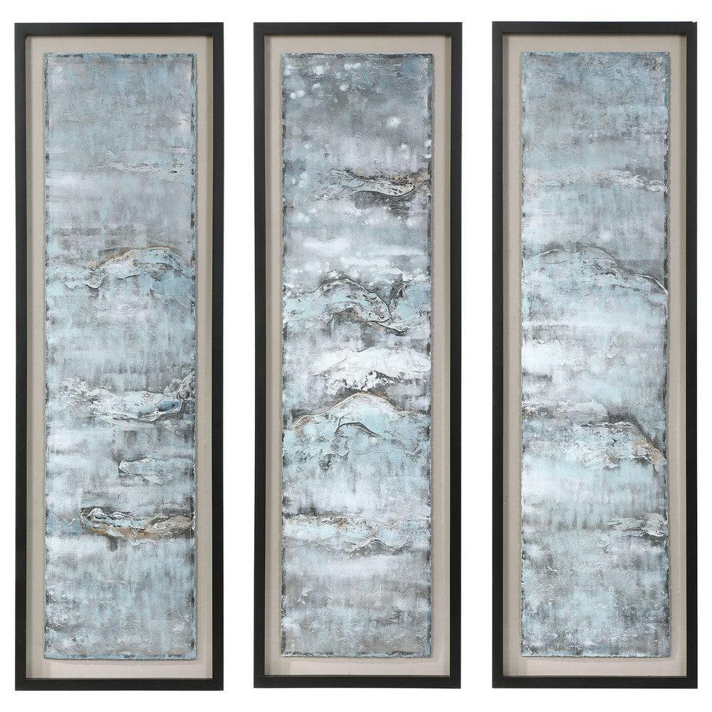 Ocean Swell - 65.7 inch Metal Art (Set of 3)