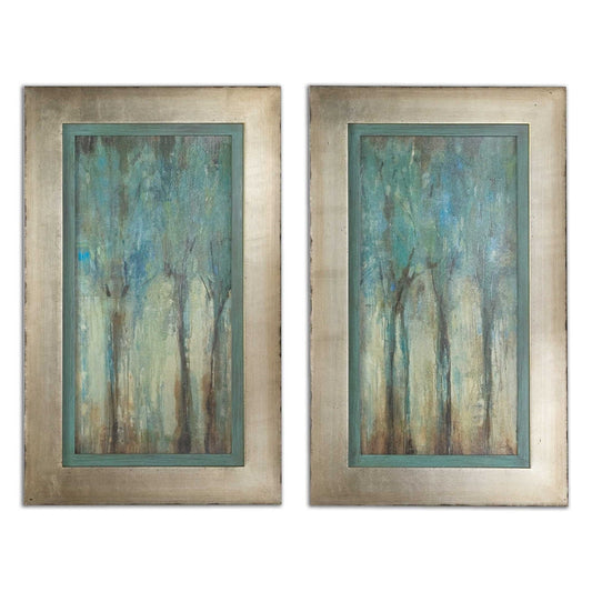 Whispering Wind - 34.63 inch Framed Art (Set of 2) - 21.13 inches wide by 1.5 inches deep