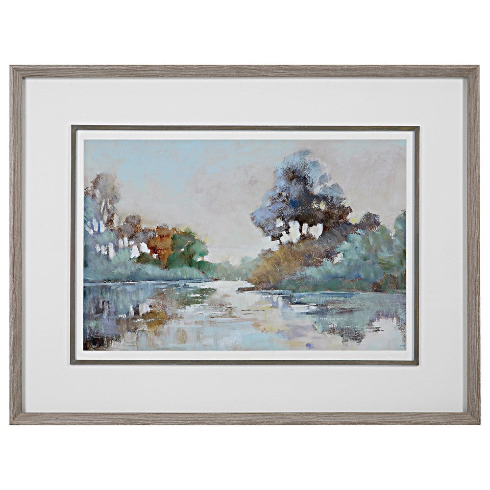Morning Lake - 39.25 Inch Framed Print