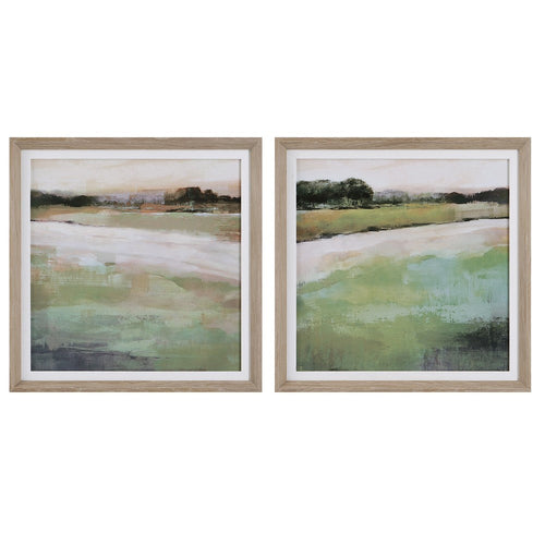 Uttermost 41450 Vivid Vista - Framed Landscape Art (Set of 2)-28 Inches Tall and 28 Inches Wide