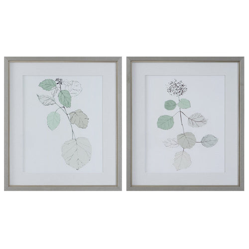 Uttermost Come What May Gray Framed Prints, Set of 2