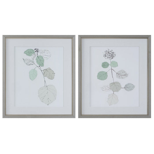Uttermost Come What May Gray Framed Prints, Set of 2