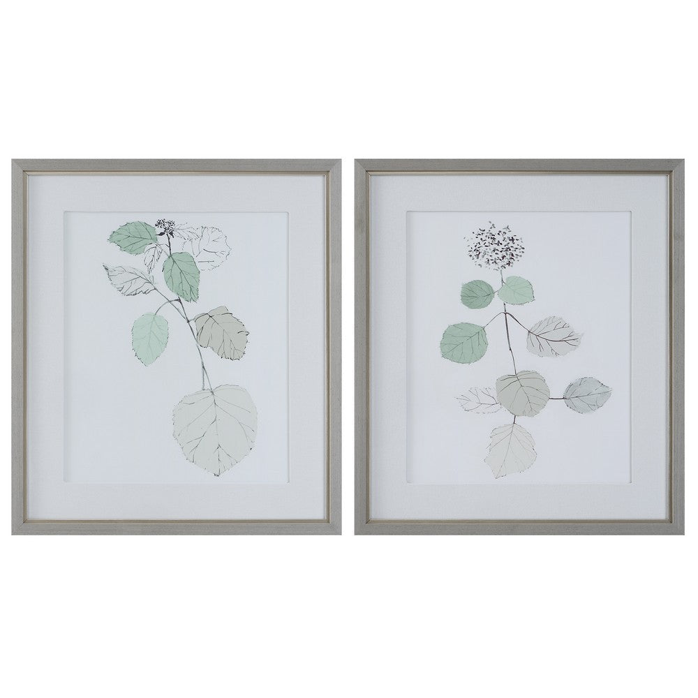Uttermost Come What May Gray Framed Prints, Set of 2