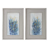 Indigo Florals - 41.5 inch Framed Art (Set of 2)