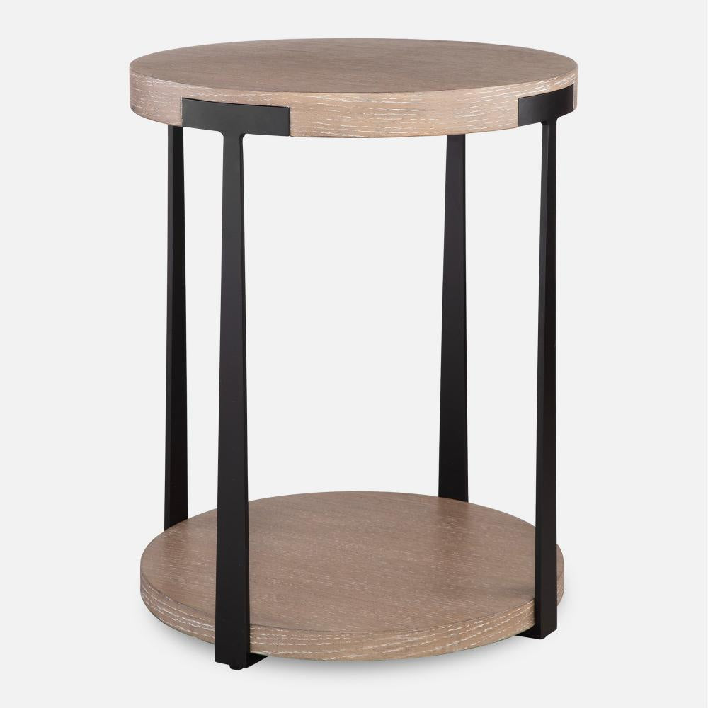 Uttermost 50003 Palisade - Round Side Table-24 Inches Tall and 19 Inches Wide