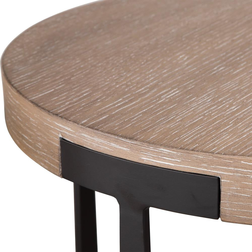 Uttermost 50003 Palisade - Round Side Table-24 Inches Tall and 19 Inches Wide UT-50003