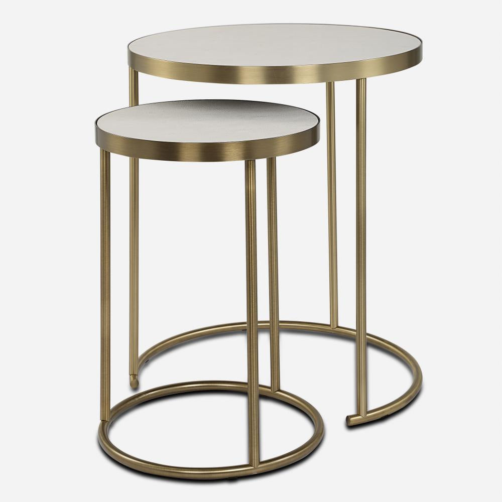 Uttermost 50007 Aragon - Nesting Table (Set of 2)-24 Inches Tall and 19.5 Inches Wide UT-50007