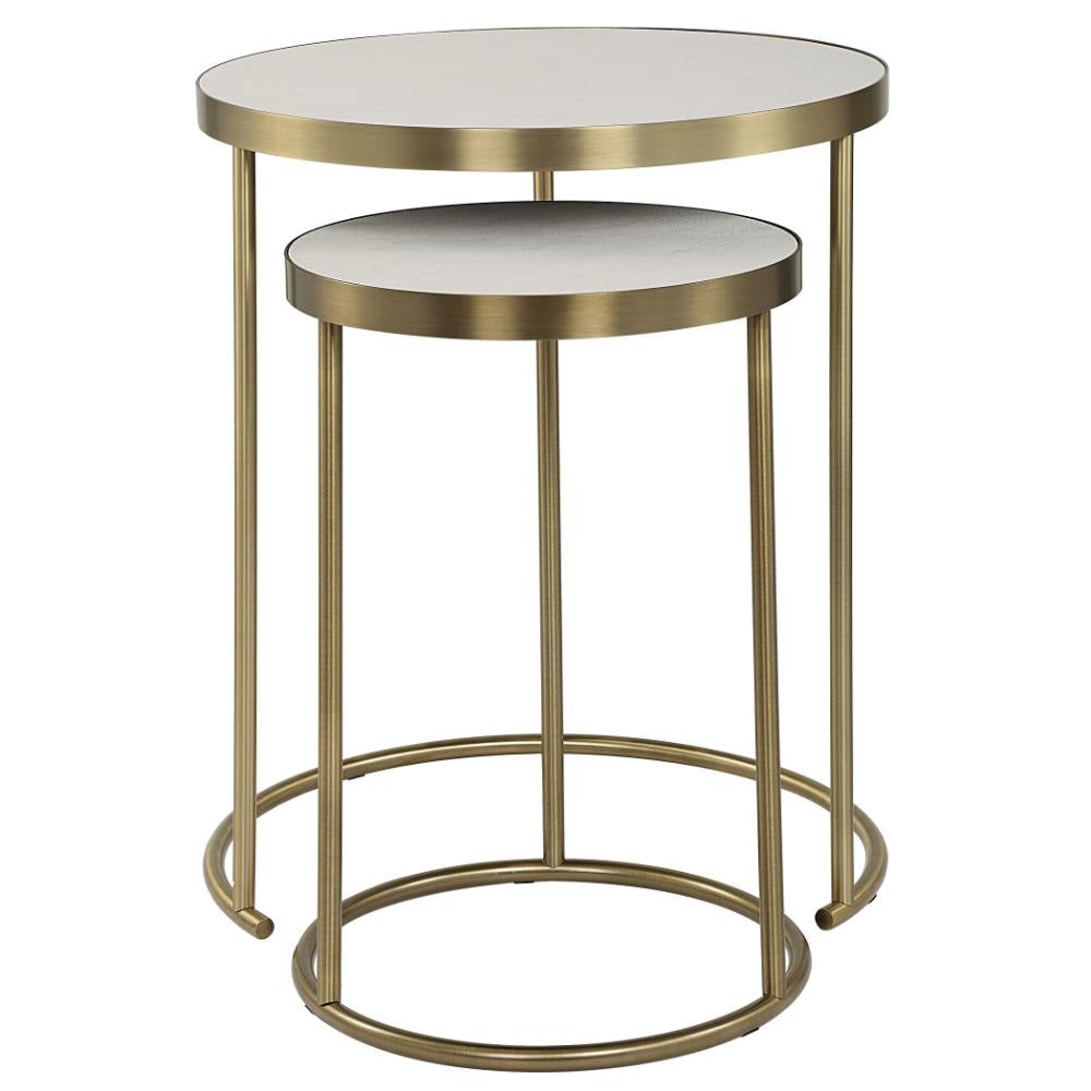 Uttermost 50007 Aragon - Nesting Table (Set of 2)-24 Inches Tall and 19.5 Inches Wide UT-50007