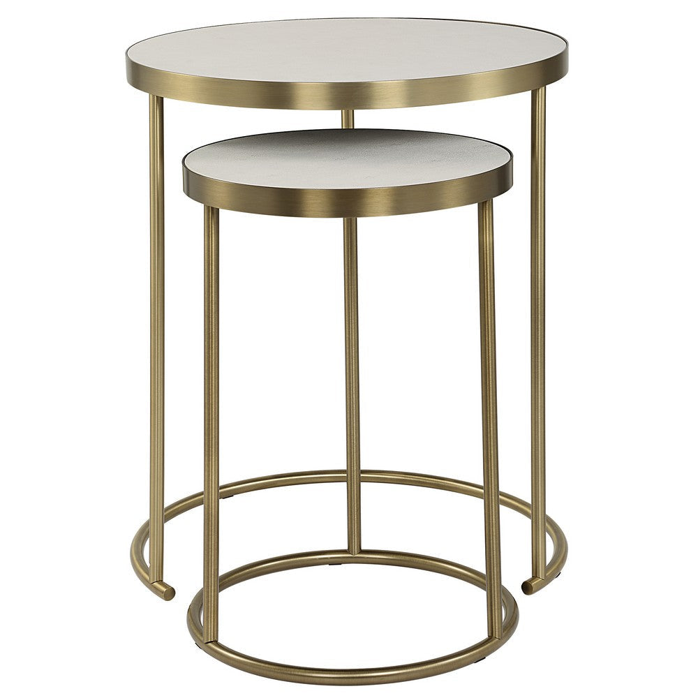 Uttermost Aragon White Nesting Tables Set/2 UT-50007