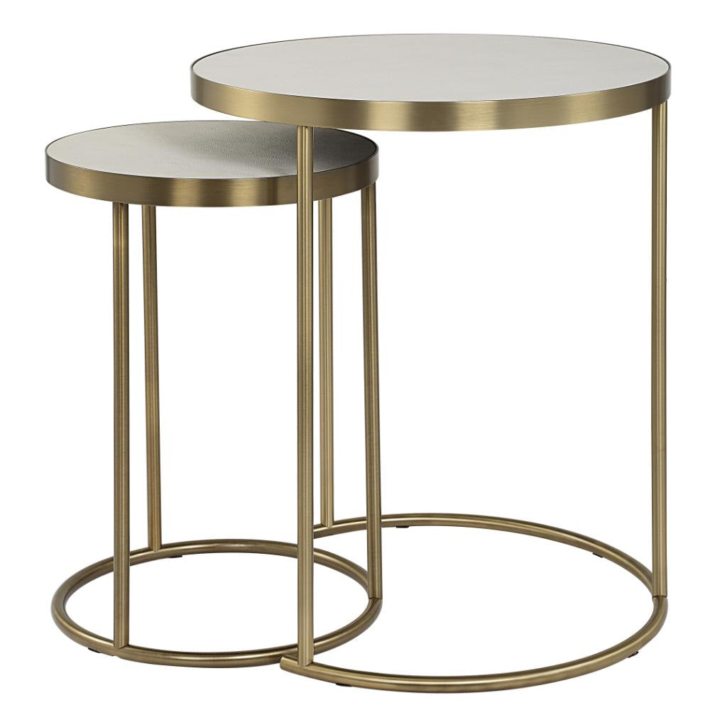 Uttermost 50007 Aragon - Nesting Table (Set of 2)-24 Inches Tall and 19.5 Inches Wide UT-50007