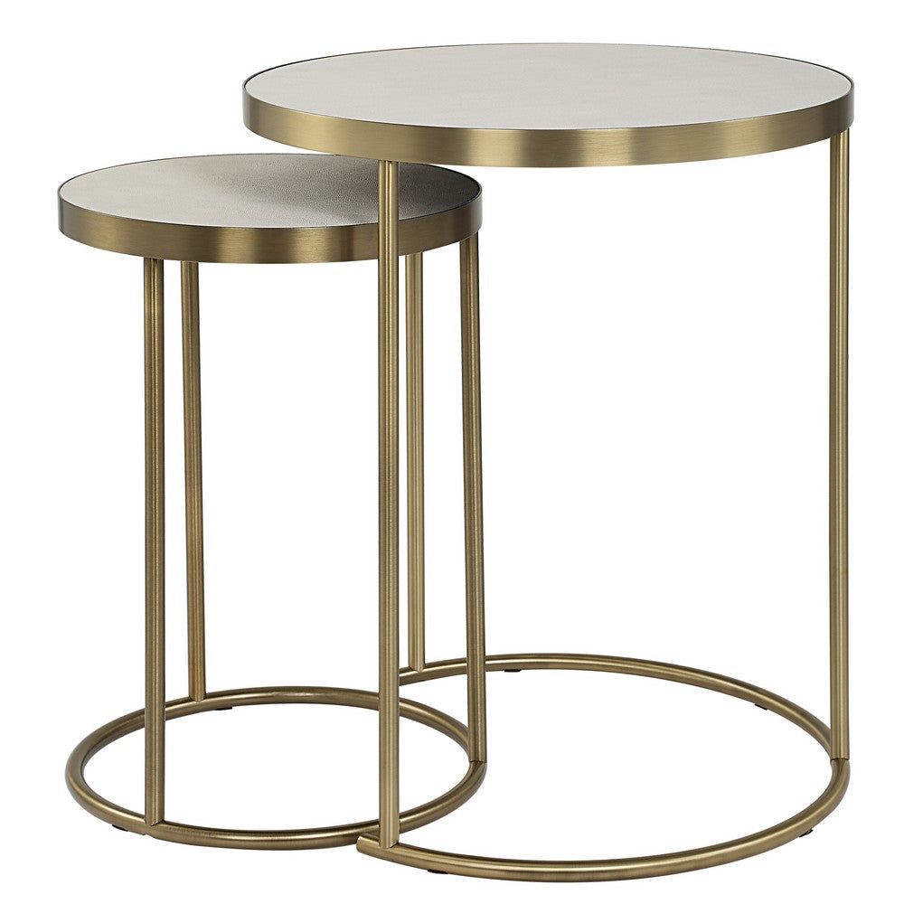 Uttermost Aragon White Nesting Tables Set/2 UT-50007