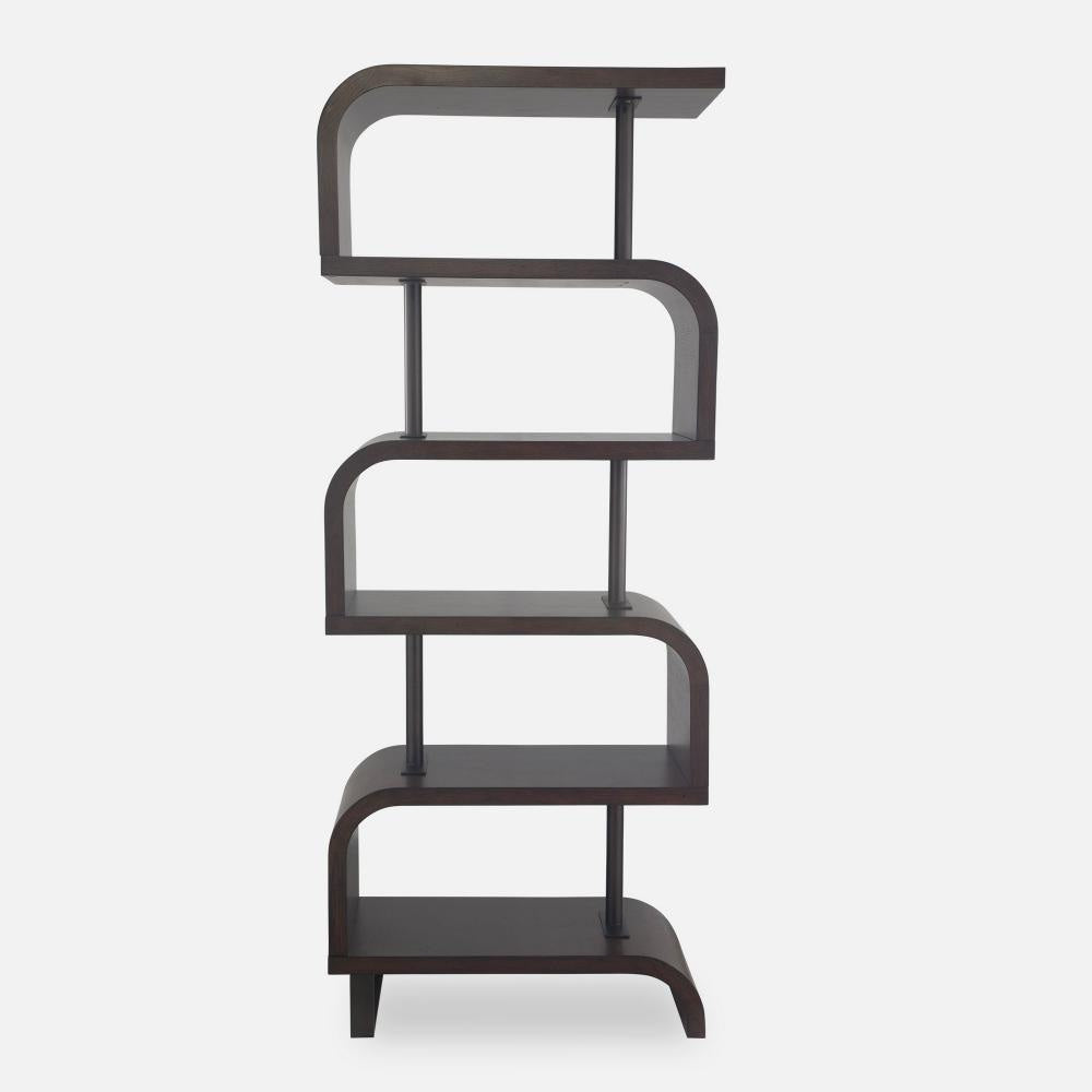 Uttermost 50009 Bia - Etagere-80 Inches Tall and 32 Inches Wide Finish Color: Mahogany/Chocolate/Bronze