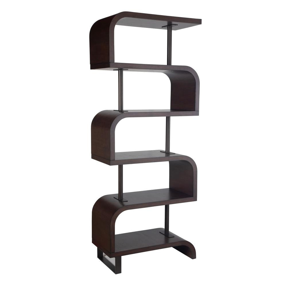 Uttermost 50009 Bia - Etagere-80 Inches Tall and 32 Inches Wide Finish Color: Mahogany/Chocolate/Bronze