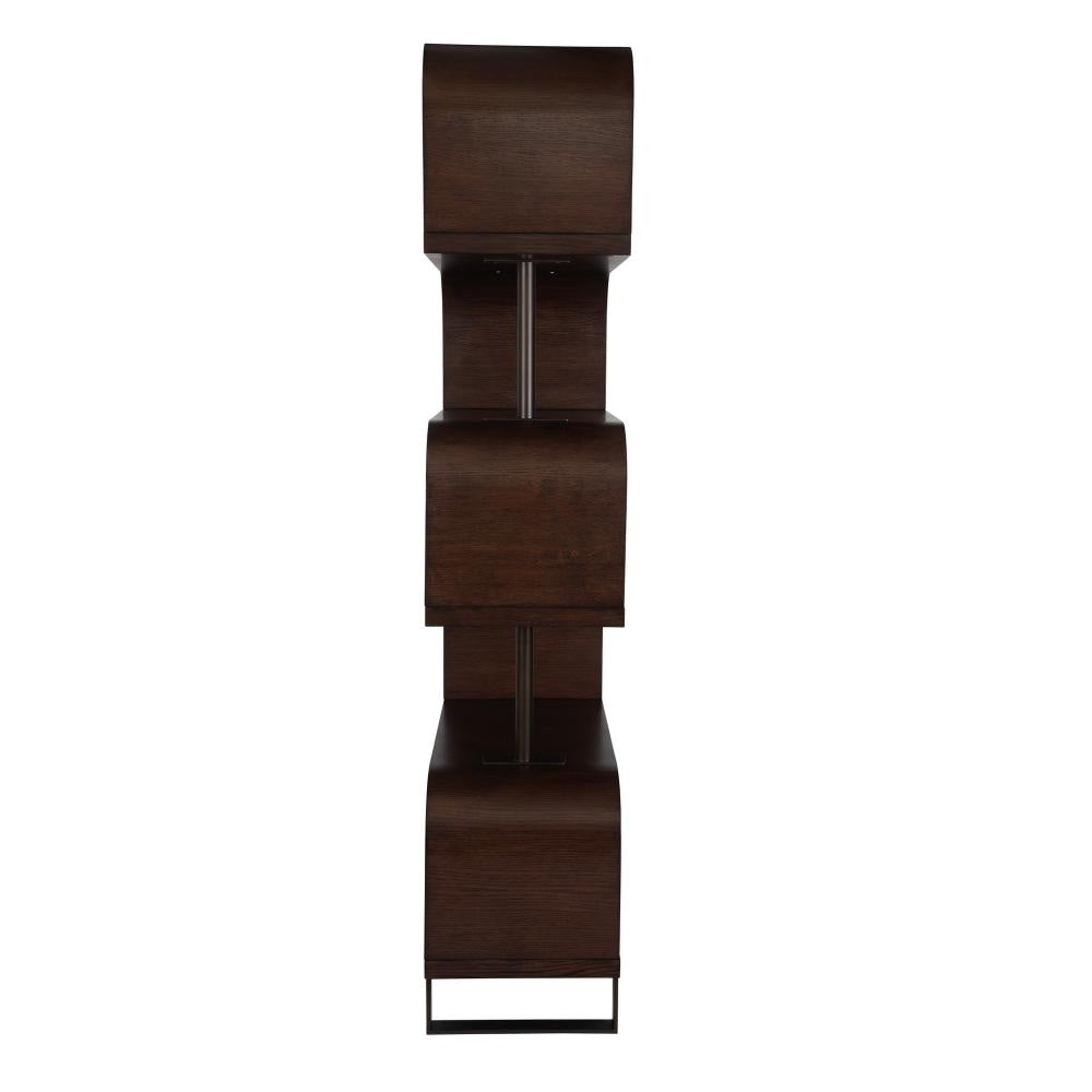 Uttermost 50009 Bia - Etagere-80 Inches Tall and 32 Inches Wide Finish Color: Mahogany/Chocolate/Bronze