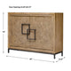 Uttermost Paltrow Burl 2 Door Cabinet UT-50012