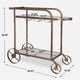Uttermost Carrinho Antique Brass Bar Cart UT-50016
