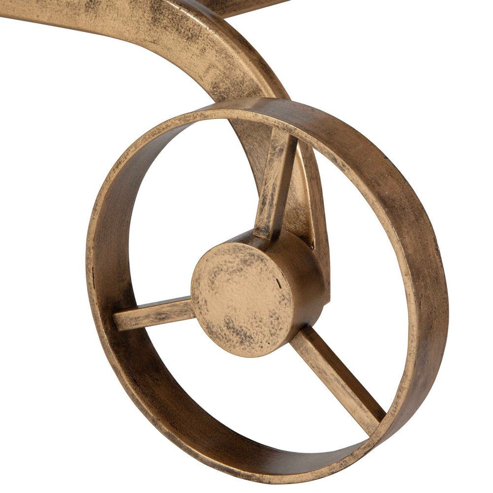 Uttermost Carrinho Antique Brass Bar Cart UT-50016