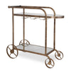 Uttermost Carrinho Antique Brass Bar Cart