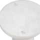 Uttermost Lirra White Marble Drink Table UT-50021