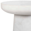 Uttermost Lirra White Marble Drink Table UT-50021