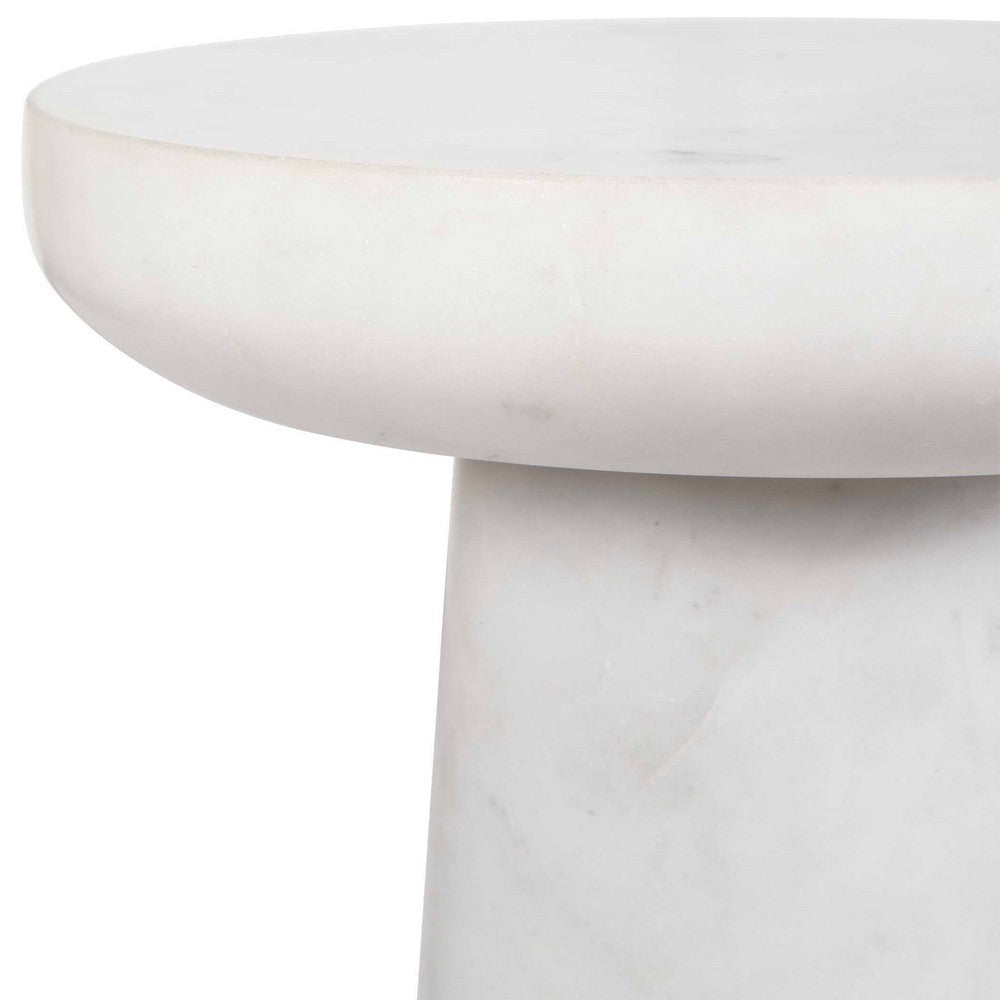 Uttermost Lirra White Marble Drink Table UT-50021