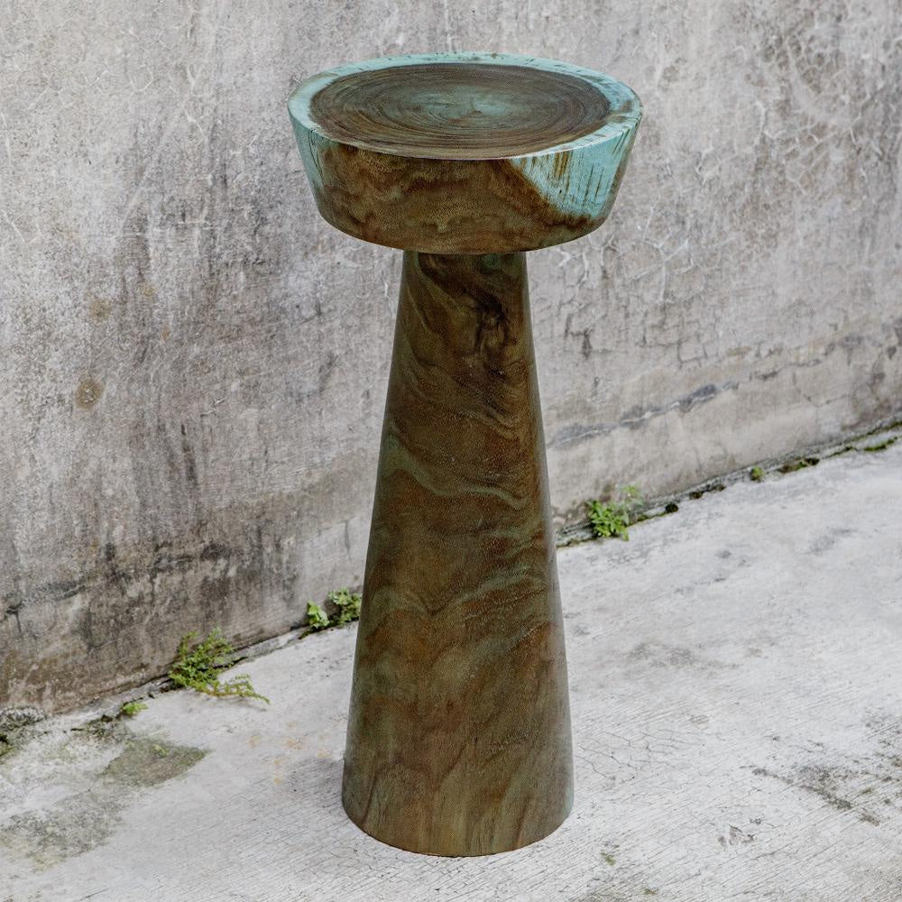 Uttermost 50048 Mano - Drink Table-24.5 Inches Tall and 11 Inches Wide Finish Color: Blue/Green UT-50048