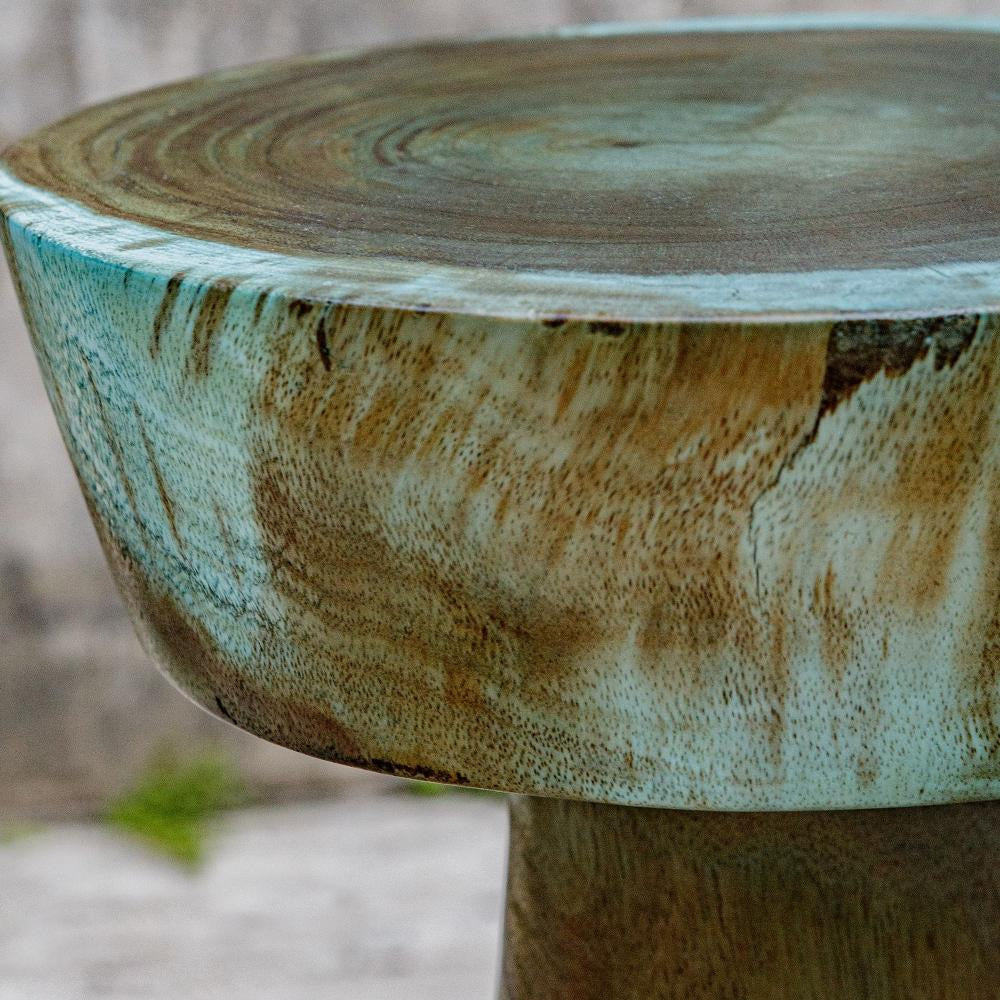 Uttermost 50048 Mano - Drink Table-24.5 Inches Tall and 11 Inches Wide Finish Color: Blue/Green UT-50048