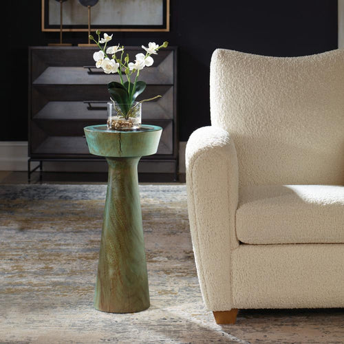 Uttermost 50048 Mano - Drink Table-24.5 Inches Tall and 11 Inches Wide, Finish Color: Blue/Green