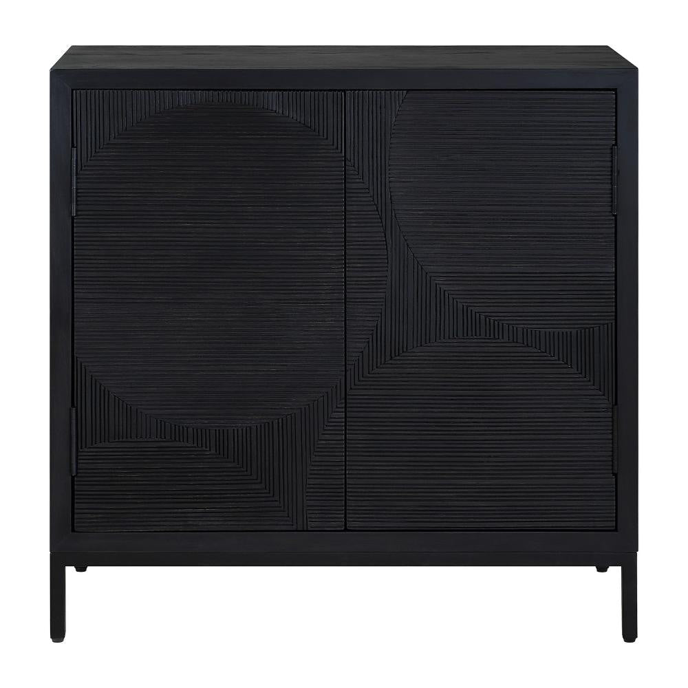 Uttermost Beswick Black 2 Door Cabinet UT-50063