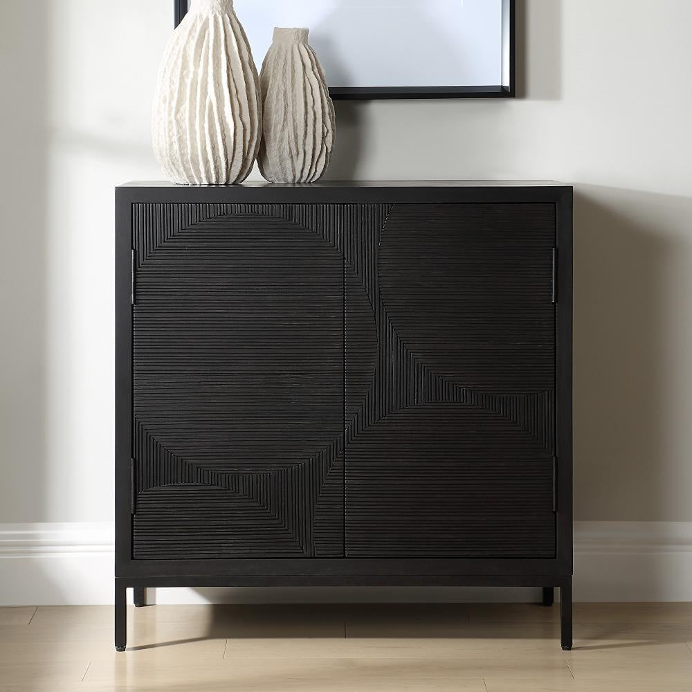 Uttermost Beswick Black 2 Door Cabinet UT-50063