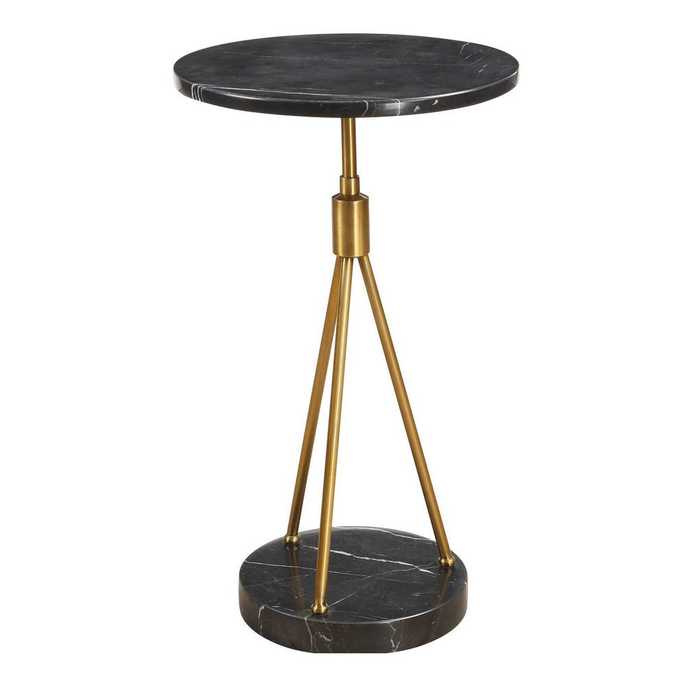 Uttermost Rosston Black Marble Accent Table UT-50066