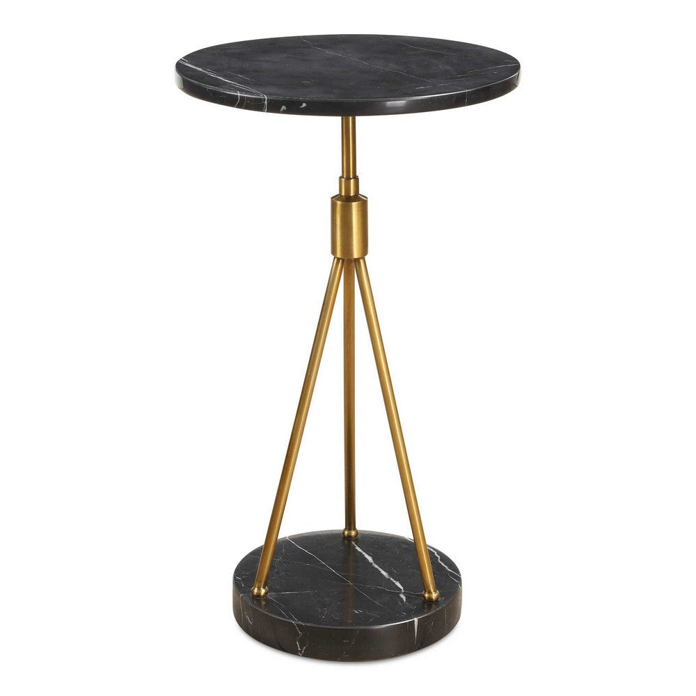 Uttermost Rosston Black Marble Accent Table UT-50066