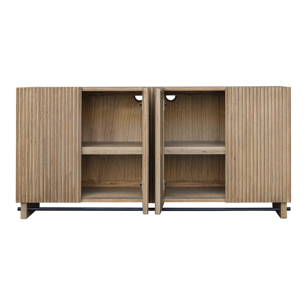 Uttermost Kellem Natural Wood 4 Door Cabinet UT-50069