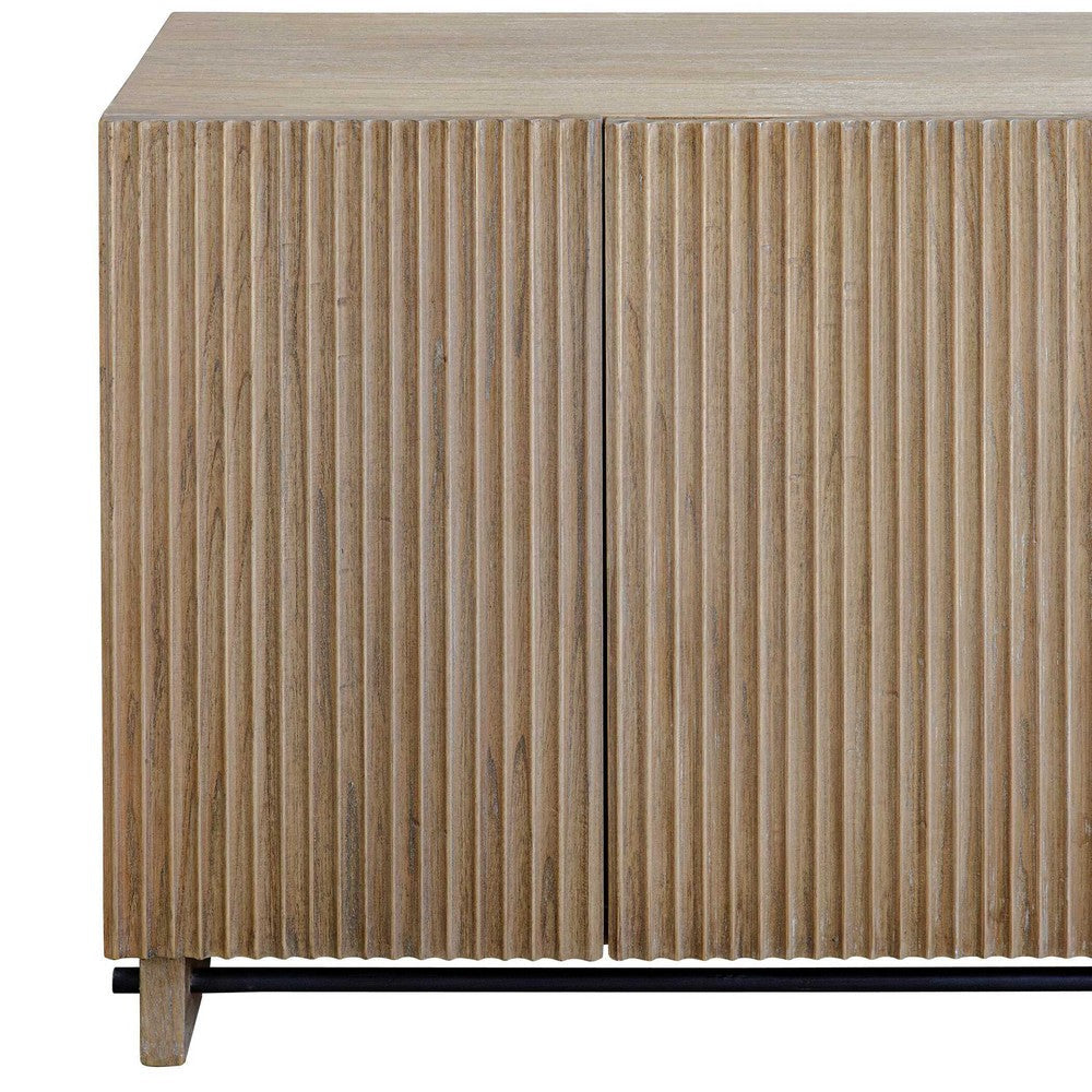 Uttermost Kellem Natural Wood 4 Door Cabinet UT-50069