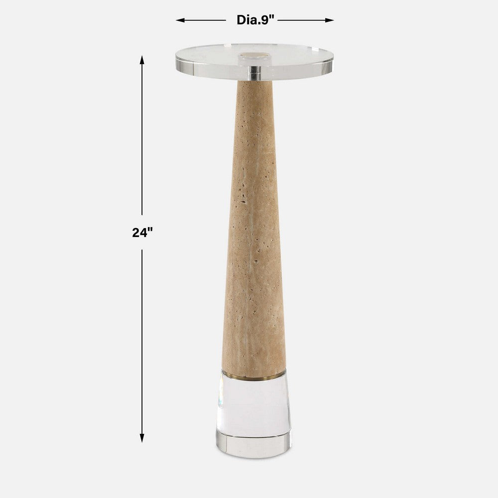 Uttermost Niari Travertine Drink Table UT-50076